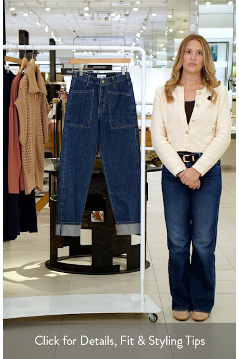 The Bender High Waist Cuff Straight Leg Jeans video
