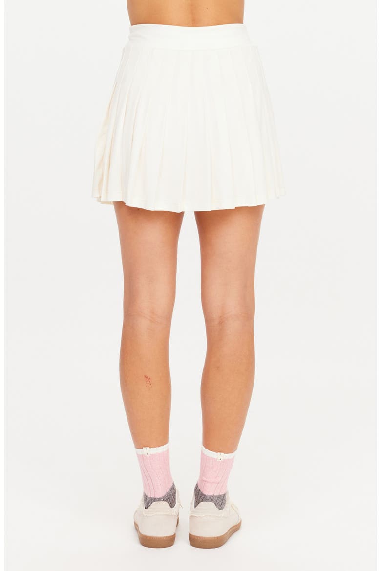 Cadiz Pleated Miniskirt, Alternate, color, NATURAL