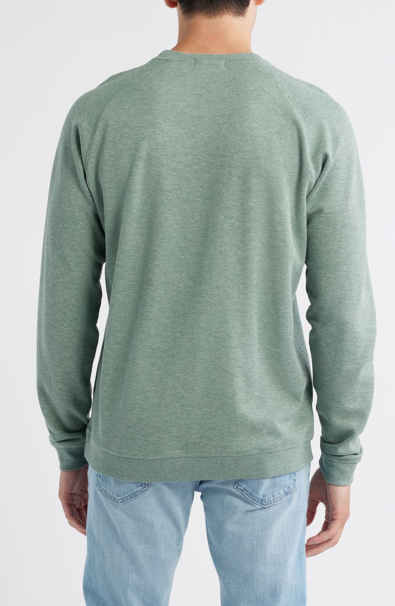 Peter Millar Crown Comfort Piqué Sweatshirt, Alternate, color, Basil