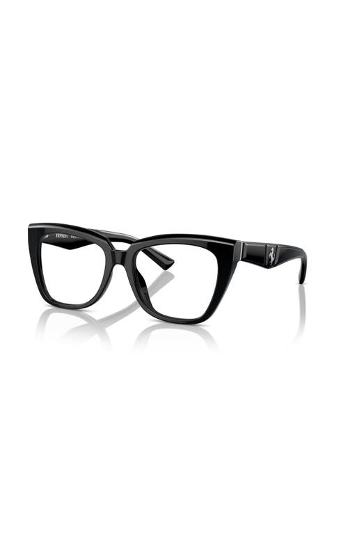 Ferrari 54mm Square Optical Glasses In Black
