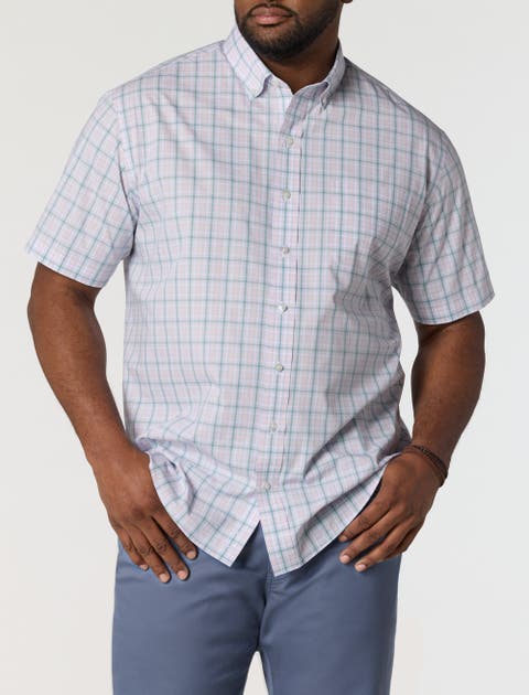 Big & Tall Large Plaid Tech Sport Shirt V2
