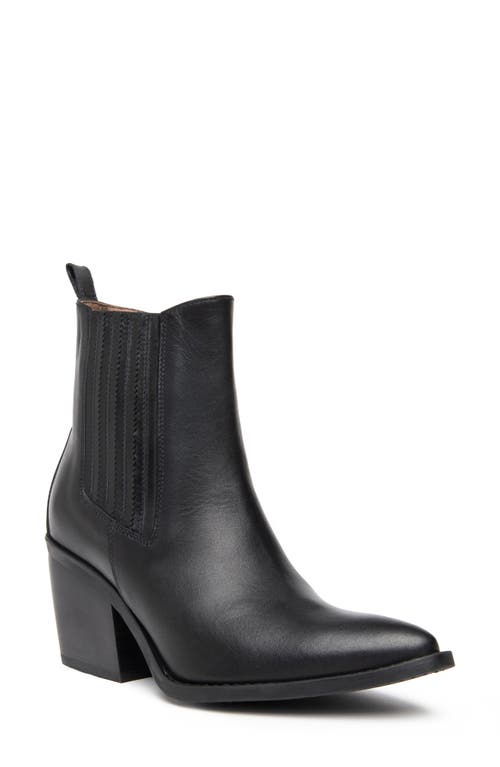 NeroGiardini Texan Pointed Toe Western Boot in Black 