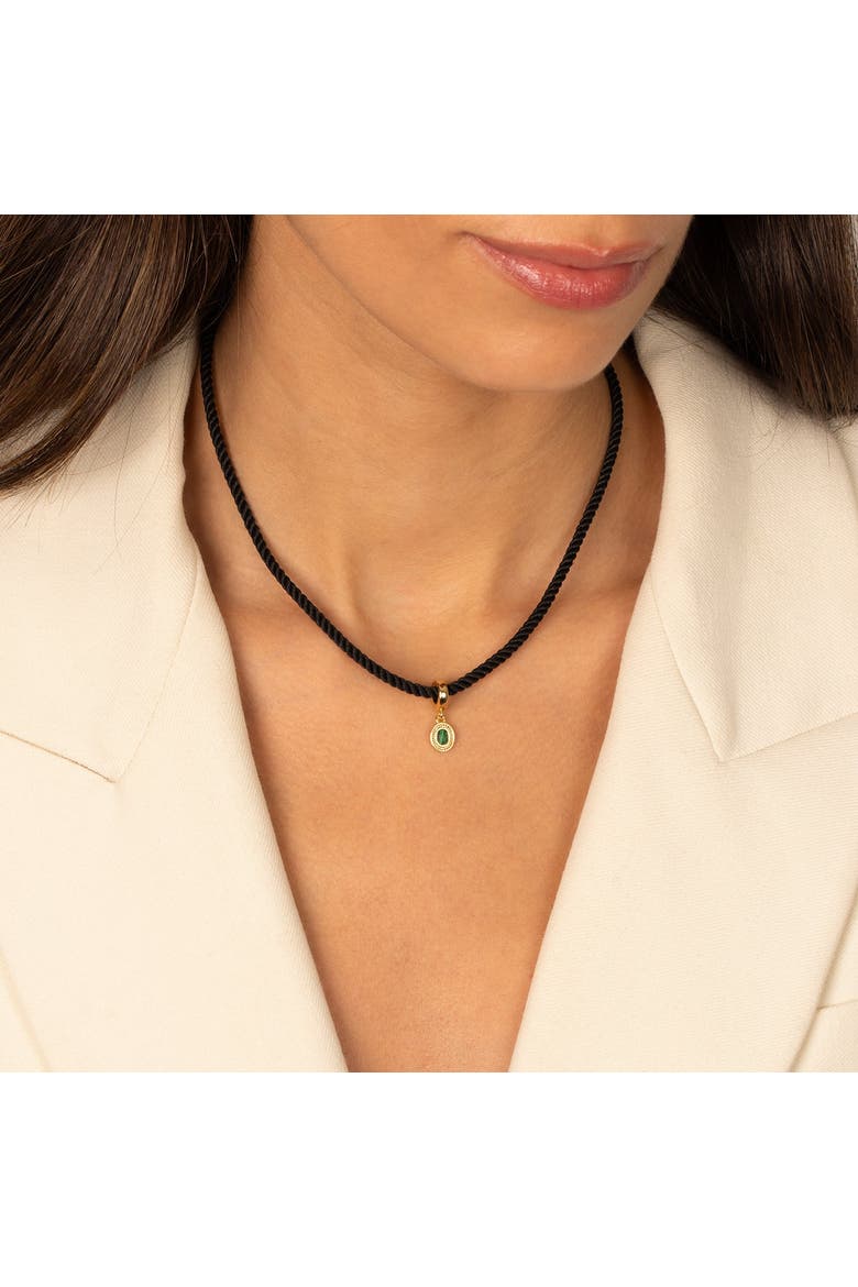 Malachite Stone Oval Charm, Alternate, color, Malachite
