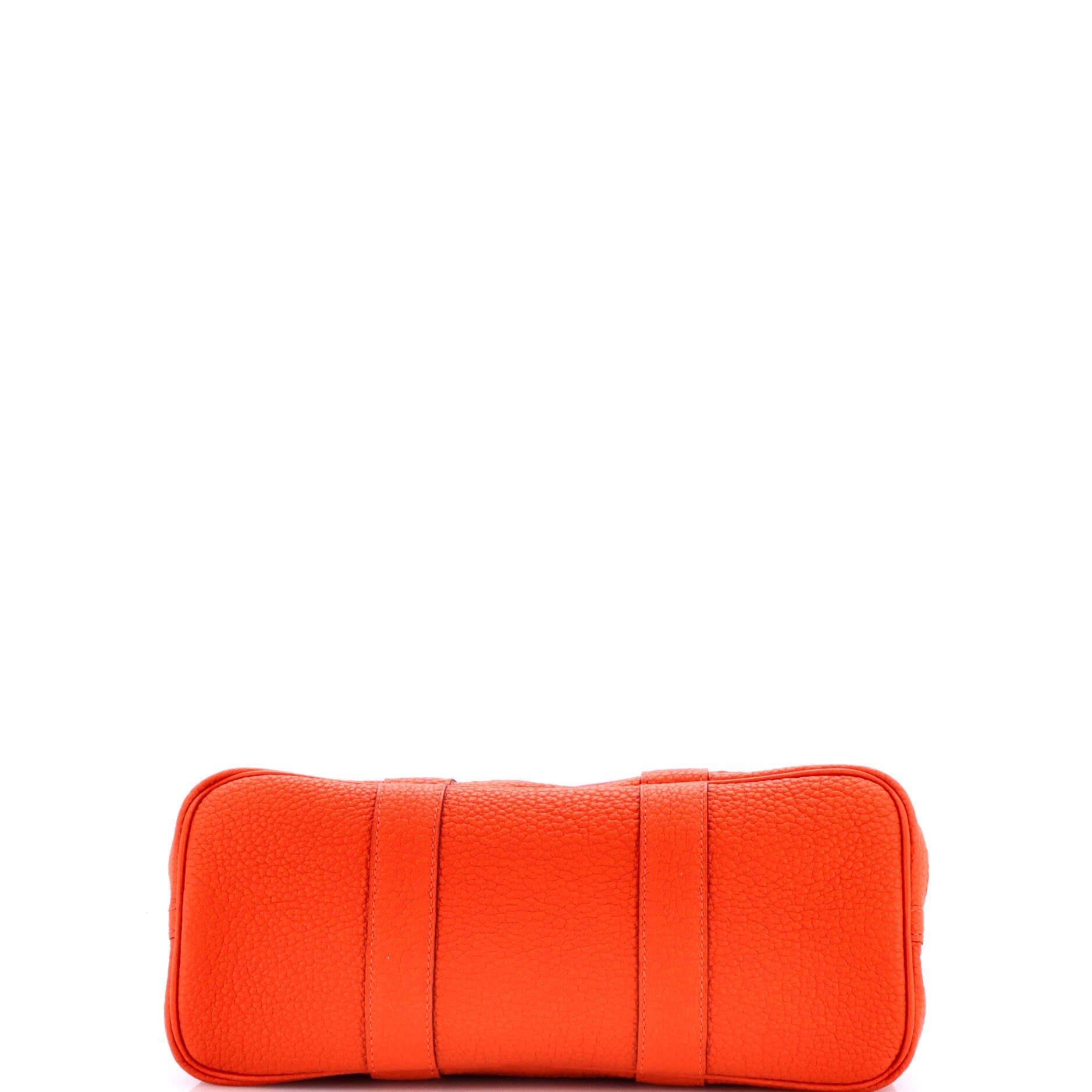 Pre-Owned Hermes Garden Party Tote Toile and Leather 30, Alternate, color, Rouge Grenat