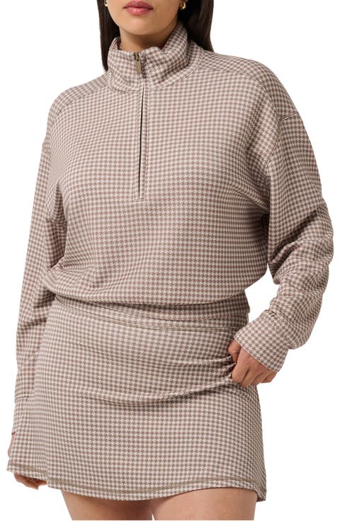Skyloft Printed Quarter Zip Sweatshirt