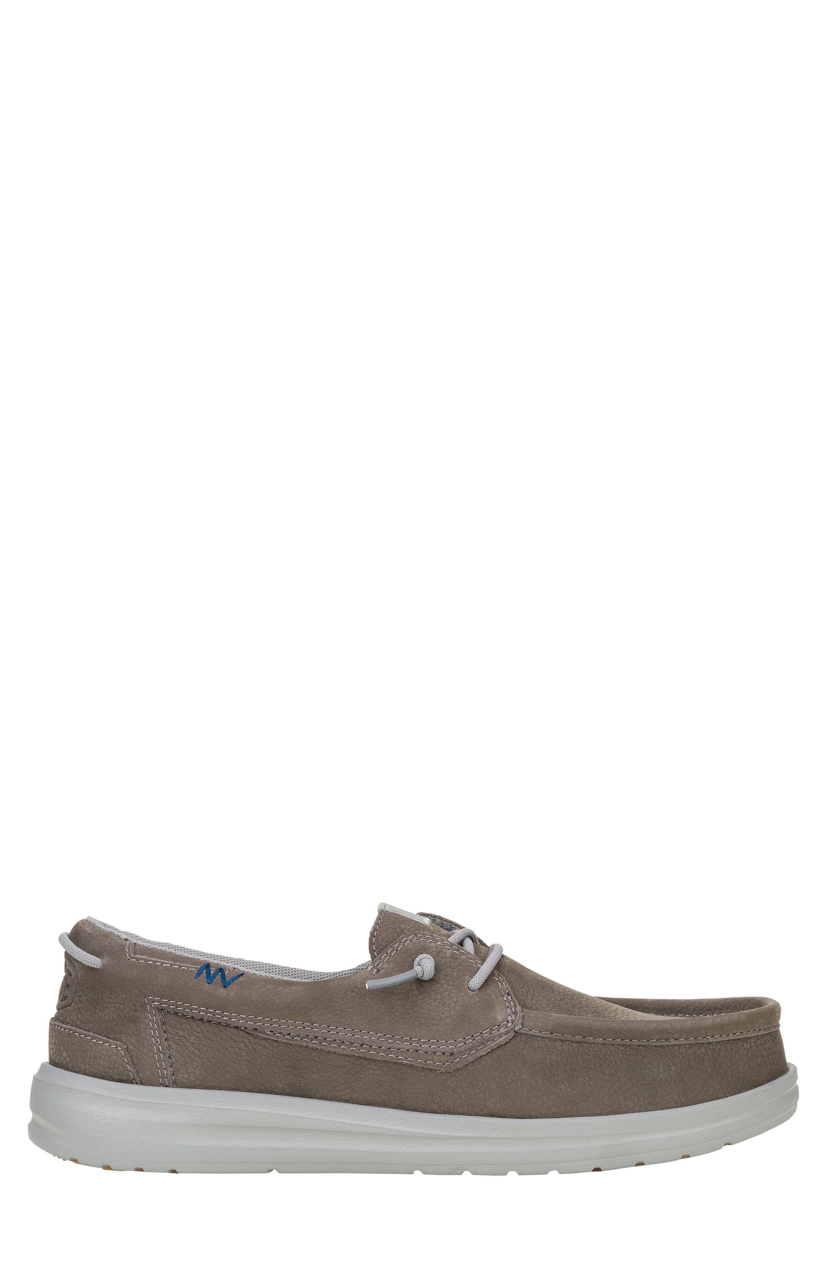 Hey Dude Welsh Grip Craft Leather Slip-On, Alternate, color, Grey