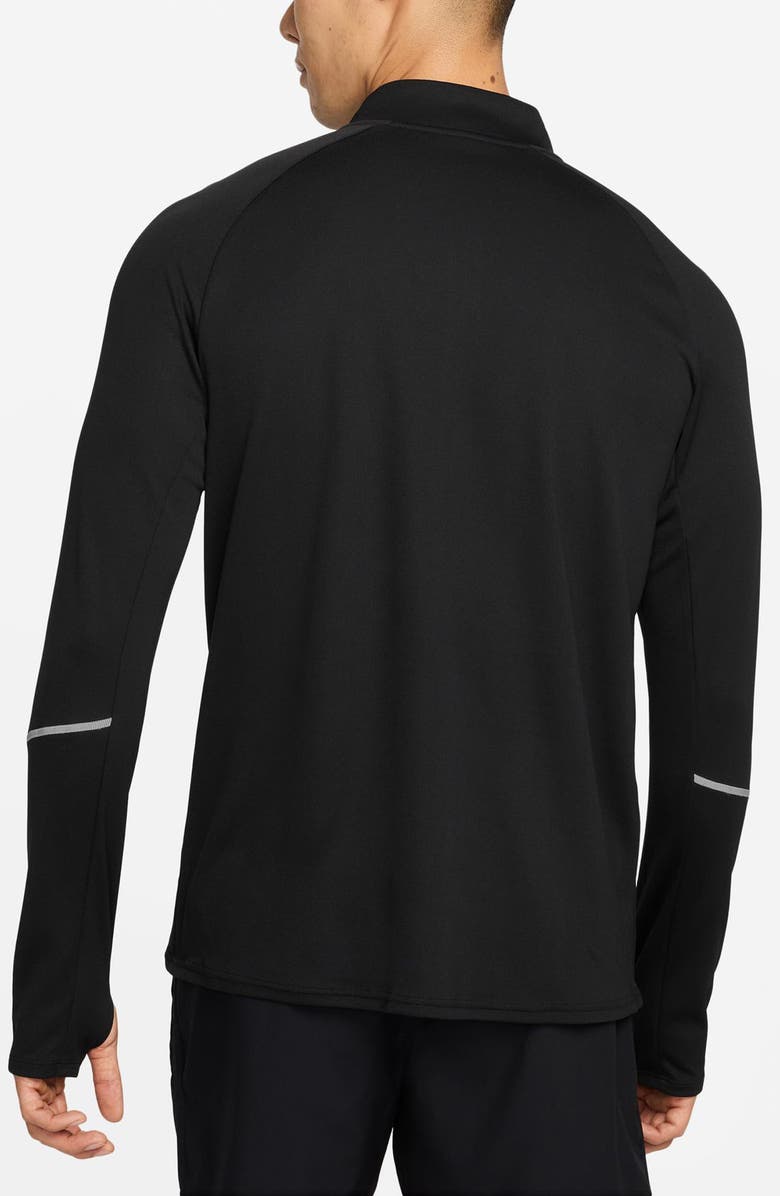 Nike Miler Dri-FIT UV Long Sleeve Running Top, Alternate, color, Black/ Reflective Silver