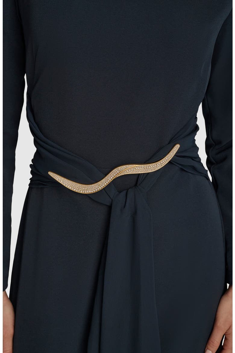 Long Sleeve Maxi Dress, Alternate, color, NIGHTFALL/ NIGHTFALL