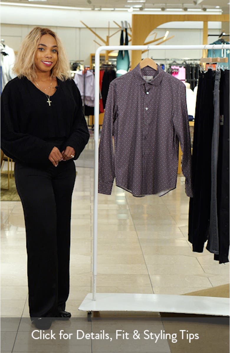 James OoohCotton<sup
®</sup
Print Button-Up Shirt, sales video thumbnail