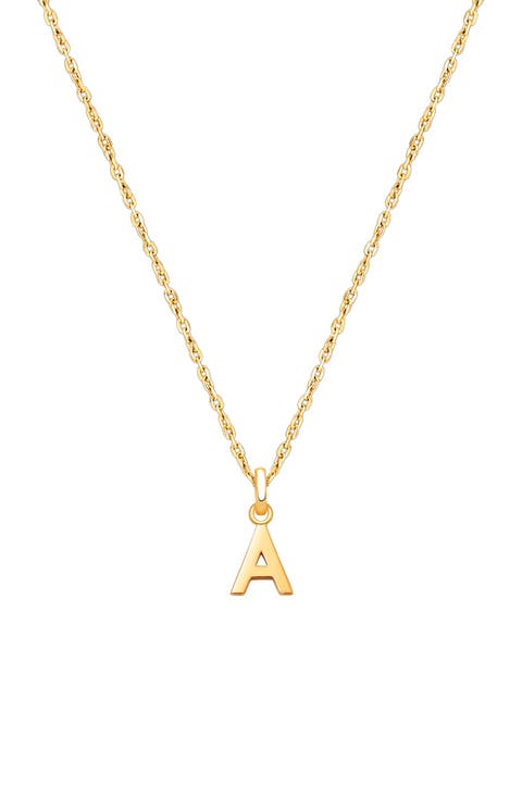 14K Gold Modern Initial 12-14" Necklace