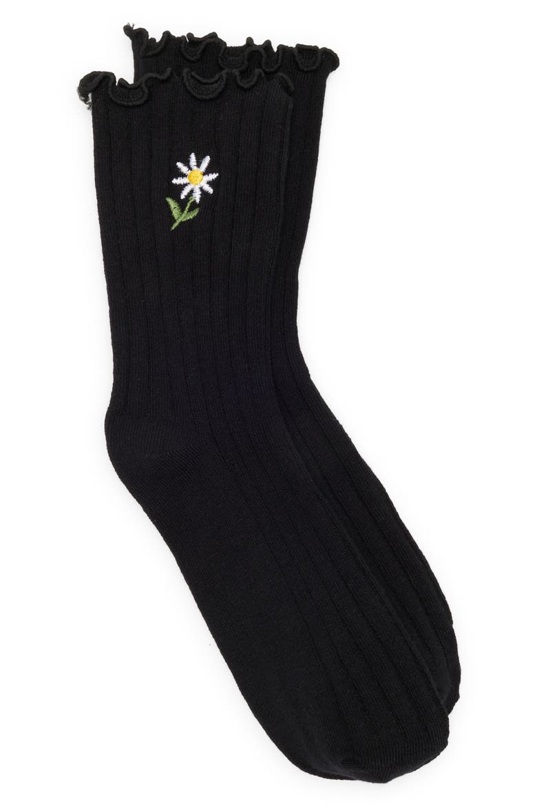 Petey Crew Socks, Main, color, BLACK