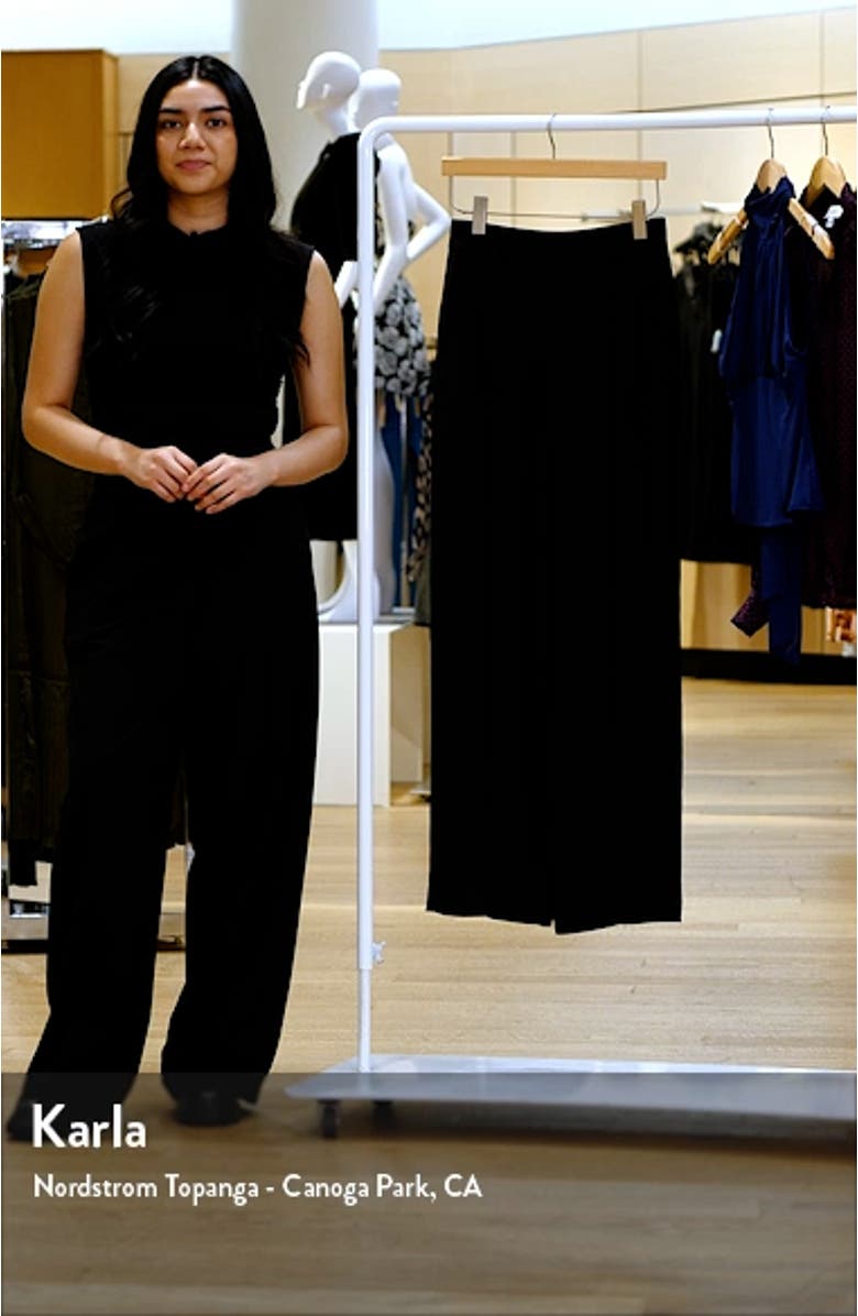 Crepe Straight Leg Pants, sales video thumbnail