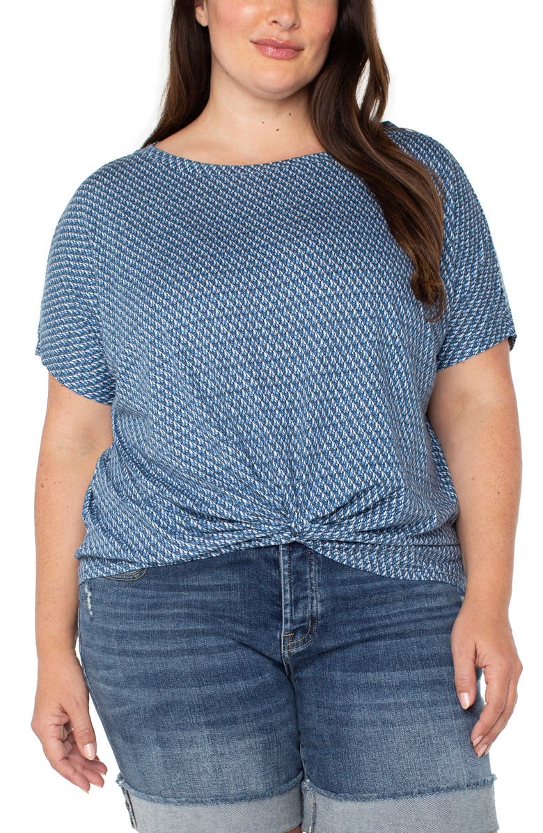 Liverpool Los Angeles Twist Front Top, Main, color, 