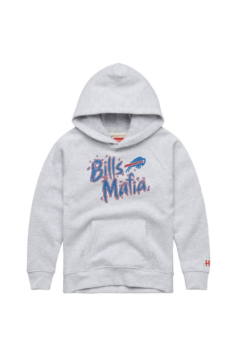 Youth Homage  Gray Buffalo Bills Bills Mafia Tri-Blend Hoodie, Main, color, Gray
