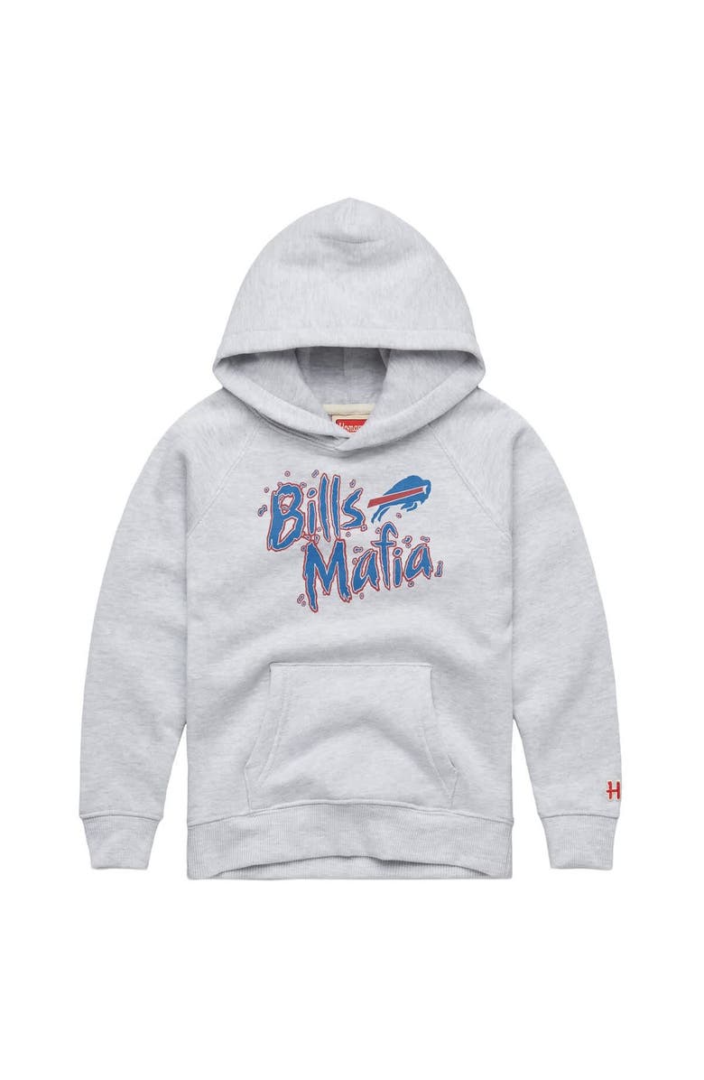 Homage Youth Homage  Gray Buffalo Bills Bills Mafia Tri-Blend Hoodie, Main, color, Gray