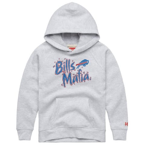 Youth Homage  Gray Buffalo Bills Bills Mafia Tri-Blend Hoodie