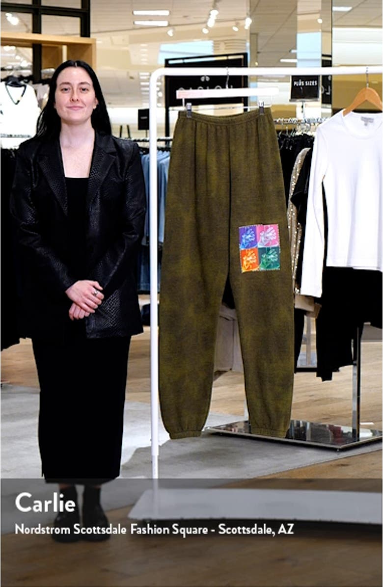 Don't Test Me Terry Cotton Blend Sweatpants, sales video thumbnail