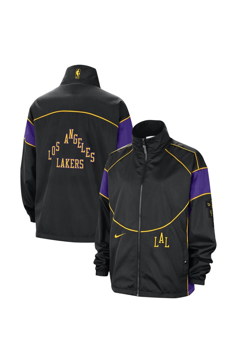 Nike Women's Nike Black/Purple Los Angeles Lakers 2023/24 City Edition Courtside Swoosh Fly Full-Zip Jacket, Alternate, color,