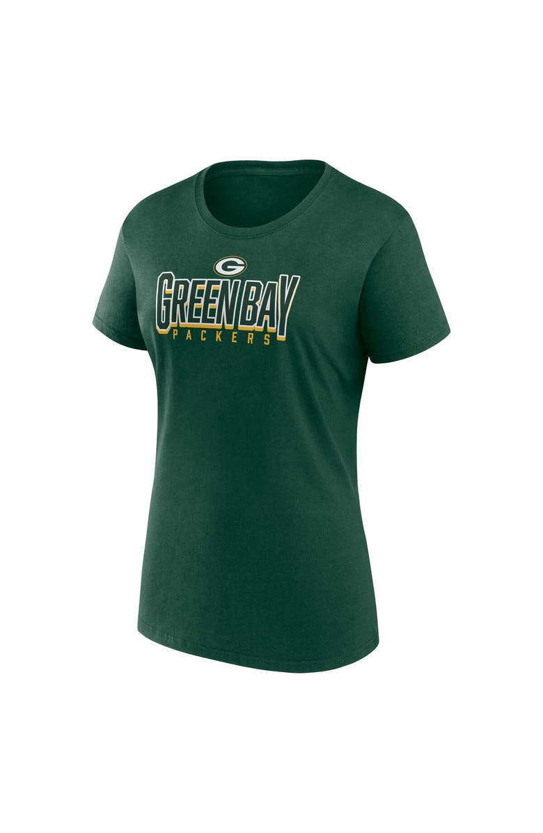 FANATICS Women's Fanatics Branded  Green Green Bay Packers Route T-shirt, Alternate, color, 