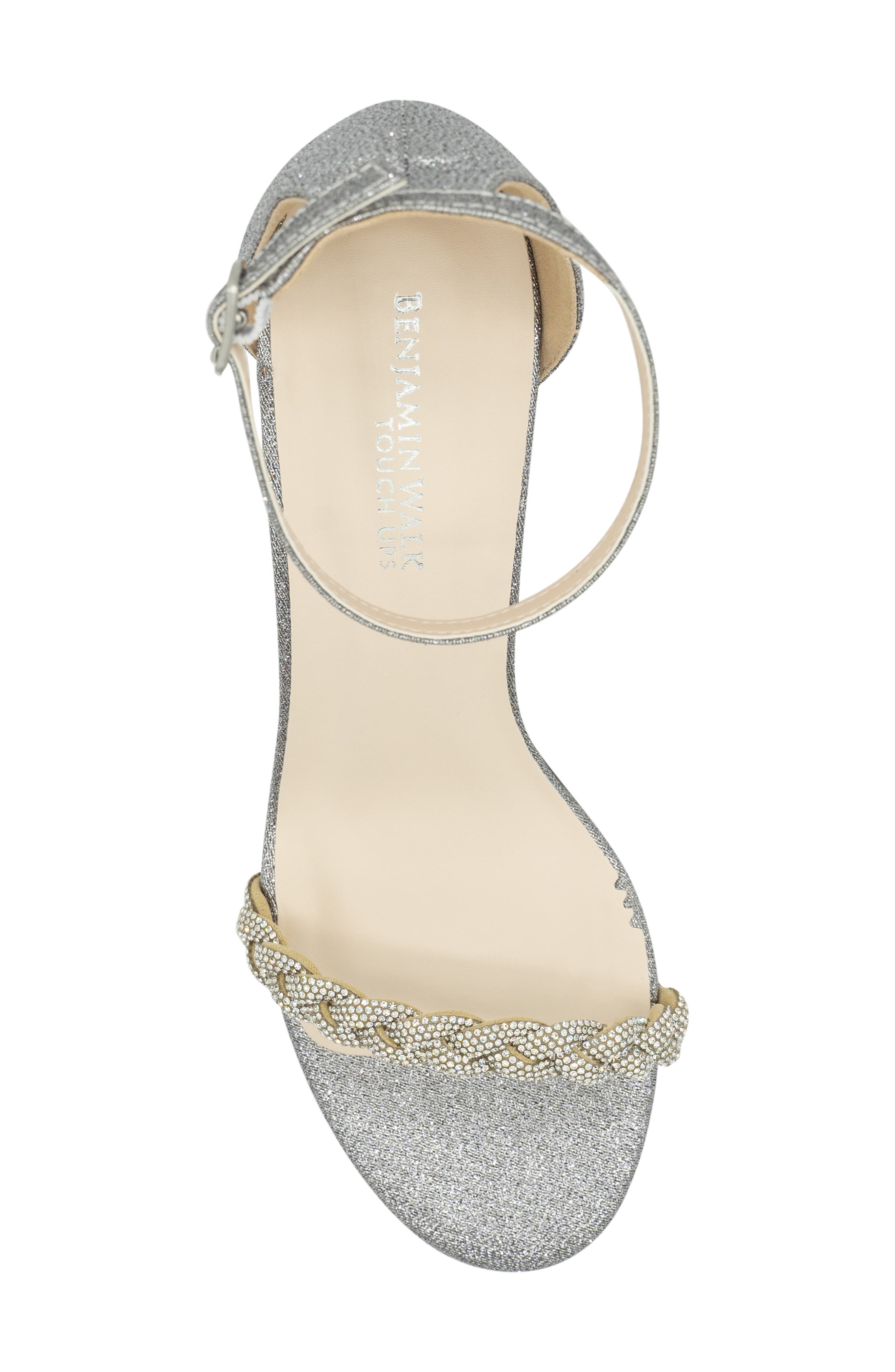 Touch Ups Whitney Ankle Strap Sandal, Alternate, color, Pewter