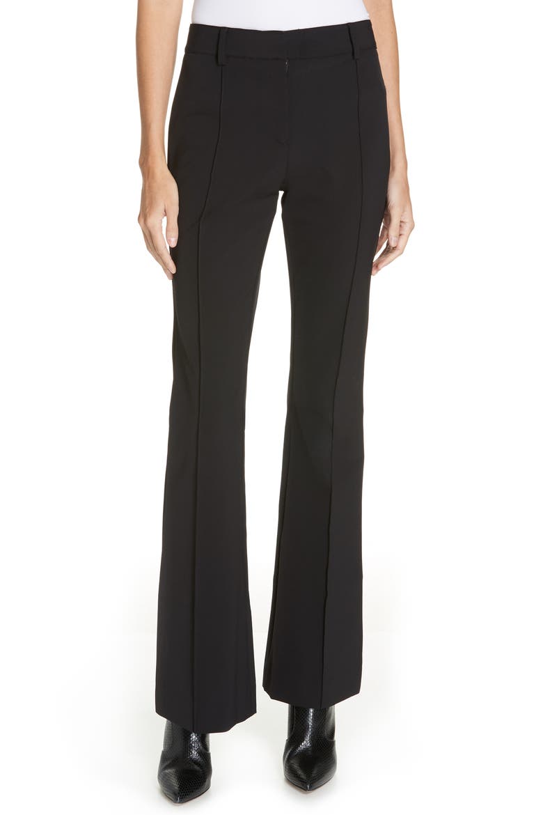 Hibiscus Flare Pants, Main, color, BLACK