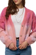SAACHI Heart Eyelash Cardigan