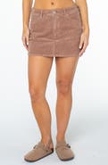 Roxy Wave Crest Stretch Cotton Corduroy Miniskirt