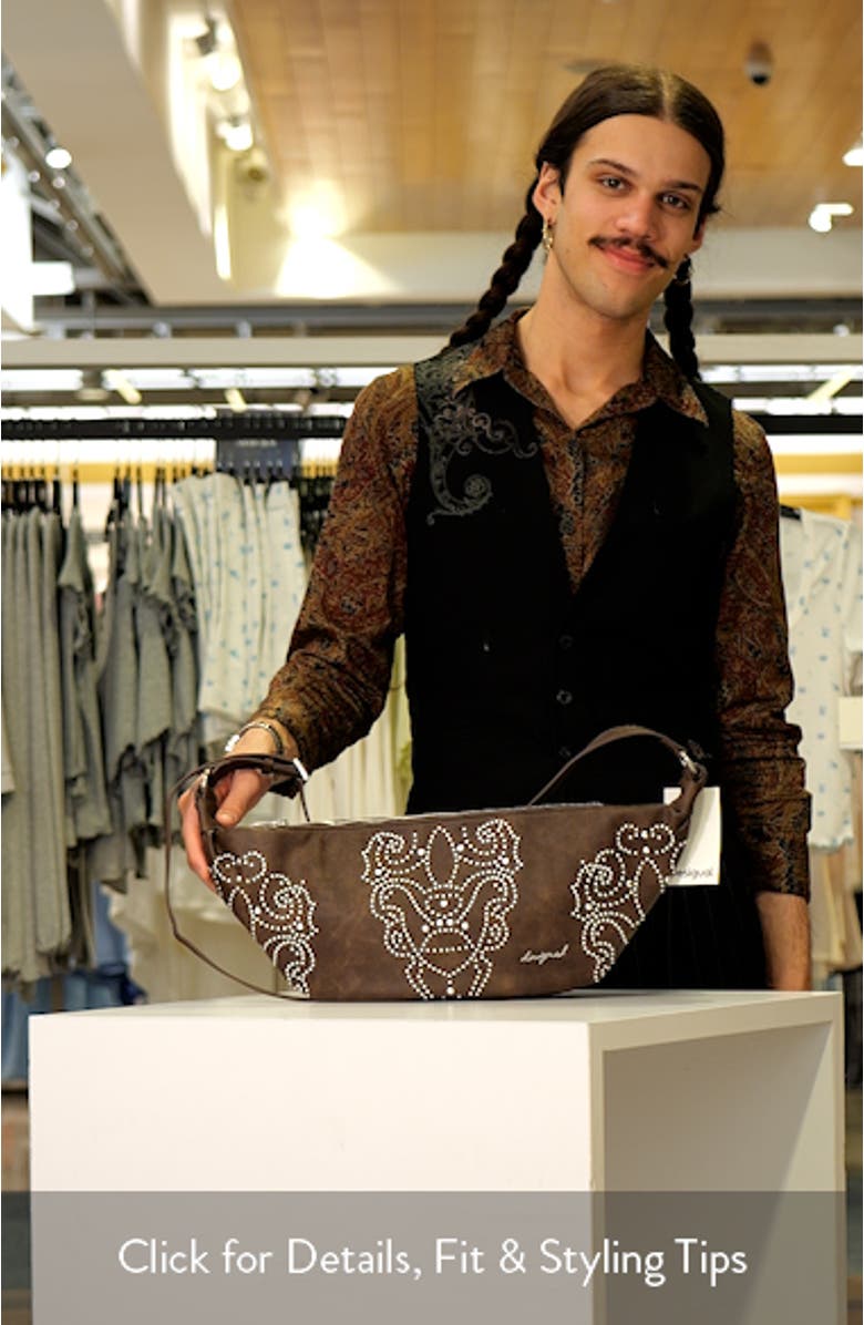 Studded Faux Leather Shoulder Bag, sales video thumbnail
