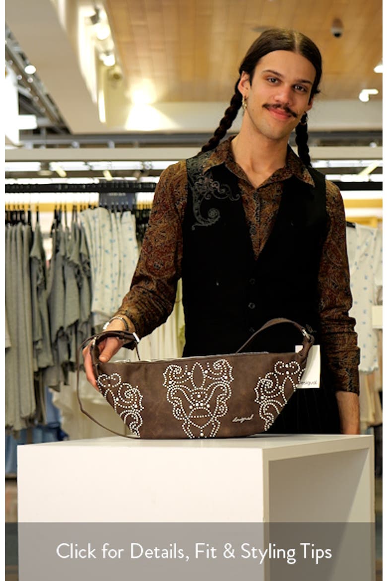 Studded Faux Leather Shoulder Bag video