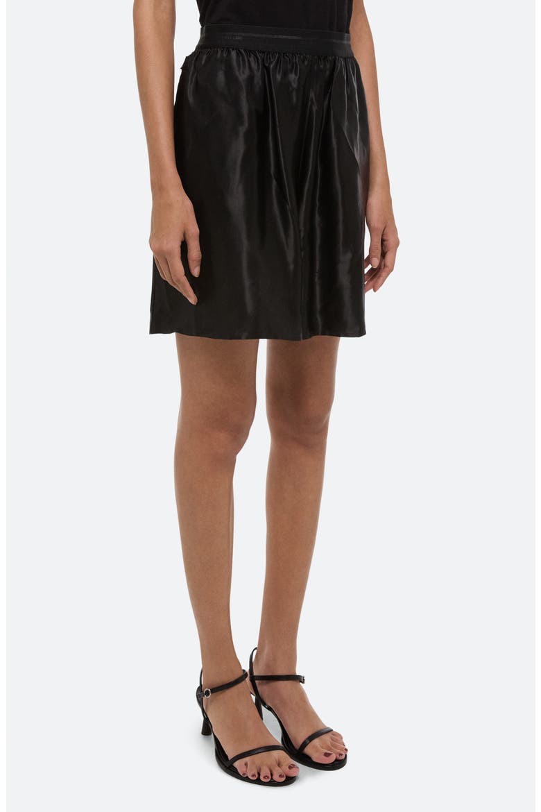 Pleated Wool Skort, Alternate, color, BLACK