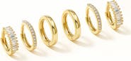 LA MENO Minimalist Set of 3 Hoop Earrings