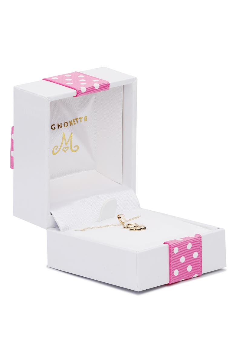 Mignonette 14K Gold & Mother-of-Pearl Teddy Bear Pendant Necklace, Alternate, color, Gold