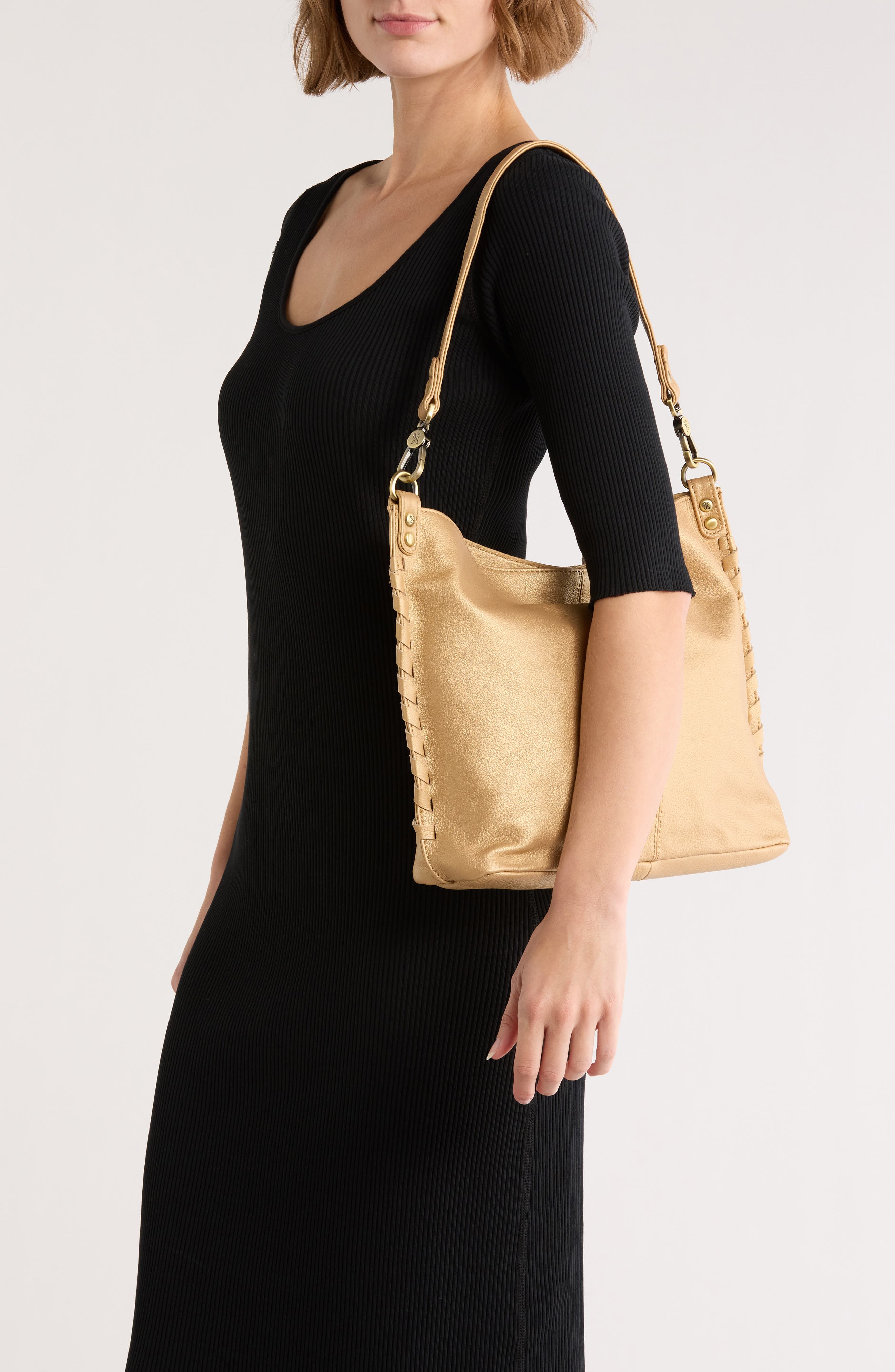 HOBO Pier Shoulder Bag, Alternate, color, Dusty Gold