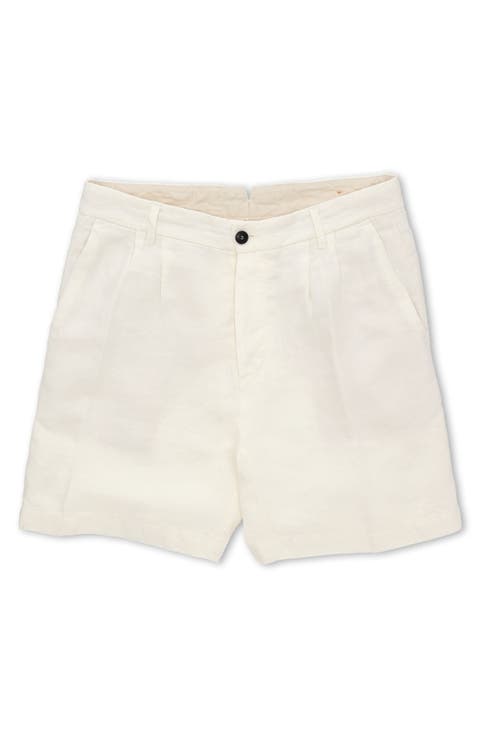 Beachshort Linen Bermuda Pleated Trousers
