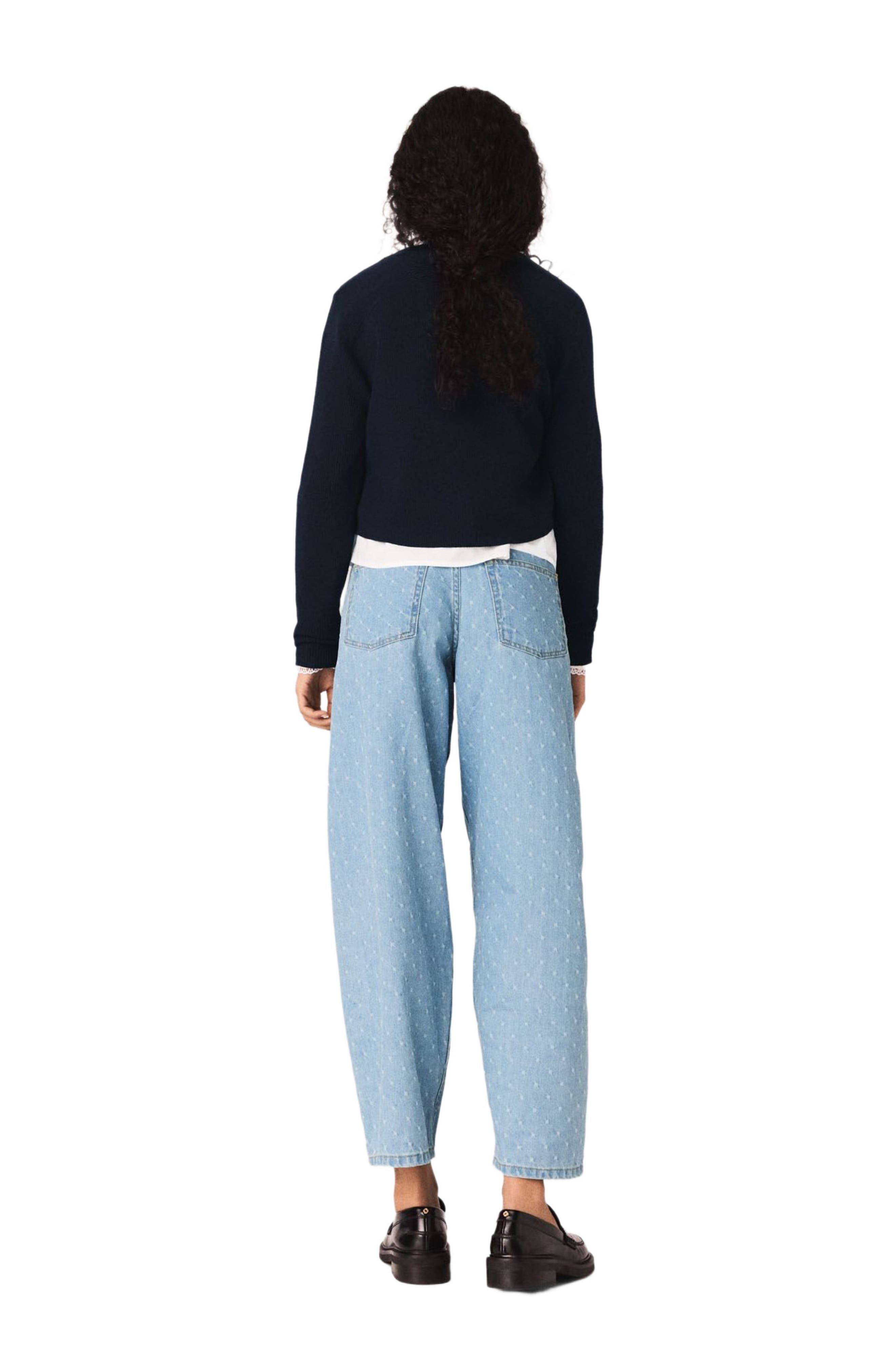Jewelled bow-button cardigan - image 4