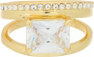 Covet Crystal Double Band Ring