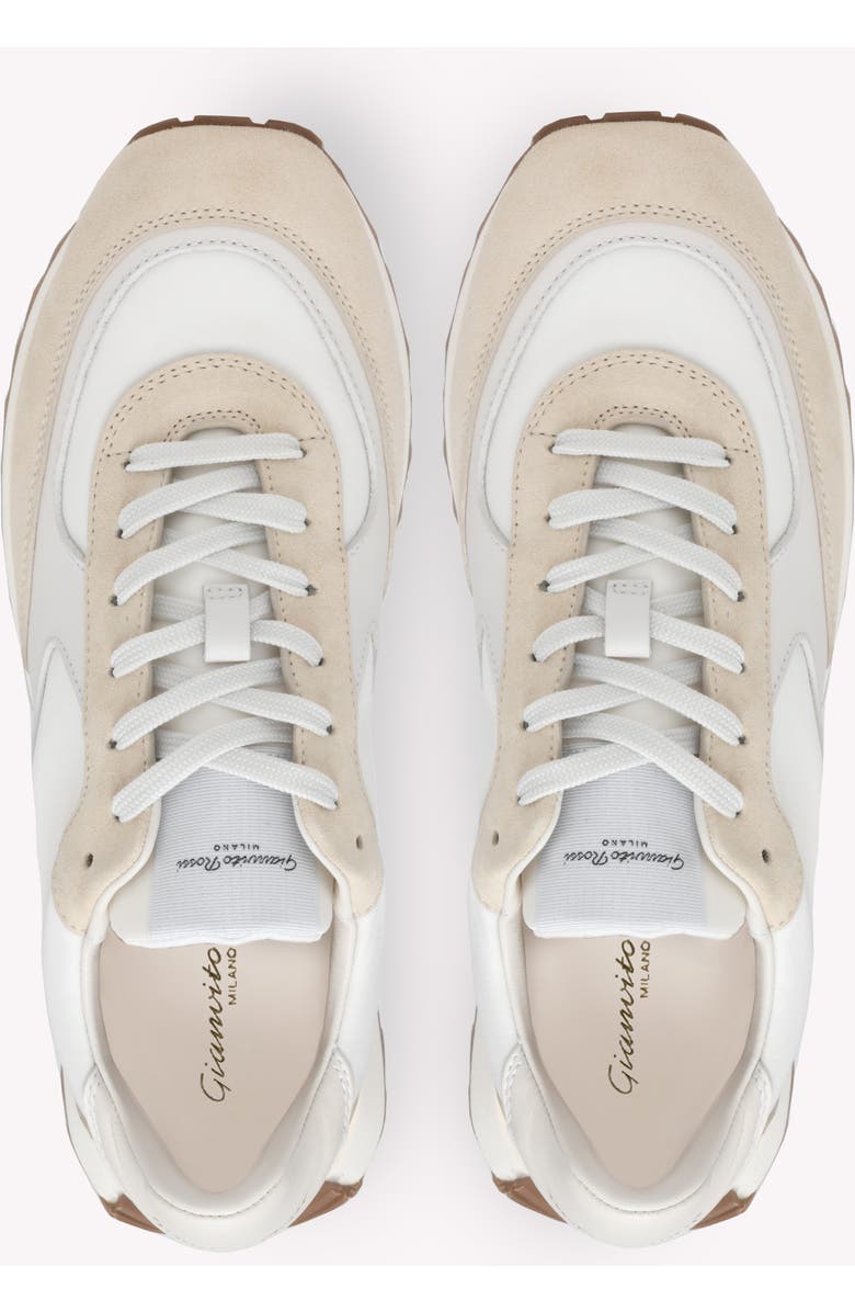 Gianvito Rossi Gravel Sneaker, Alternate, color, White Leather