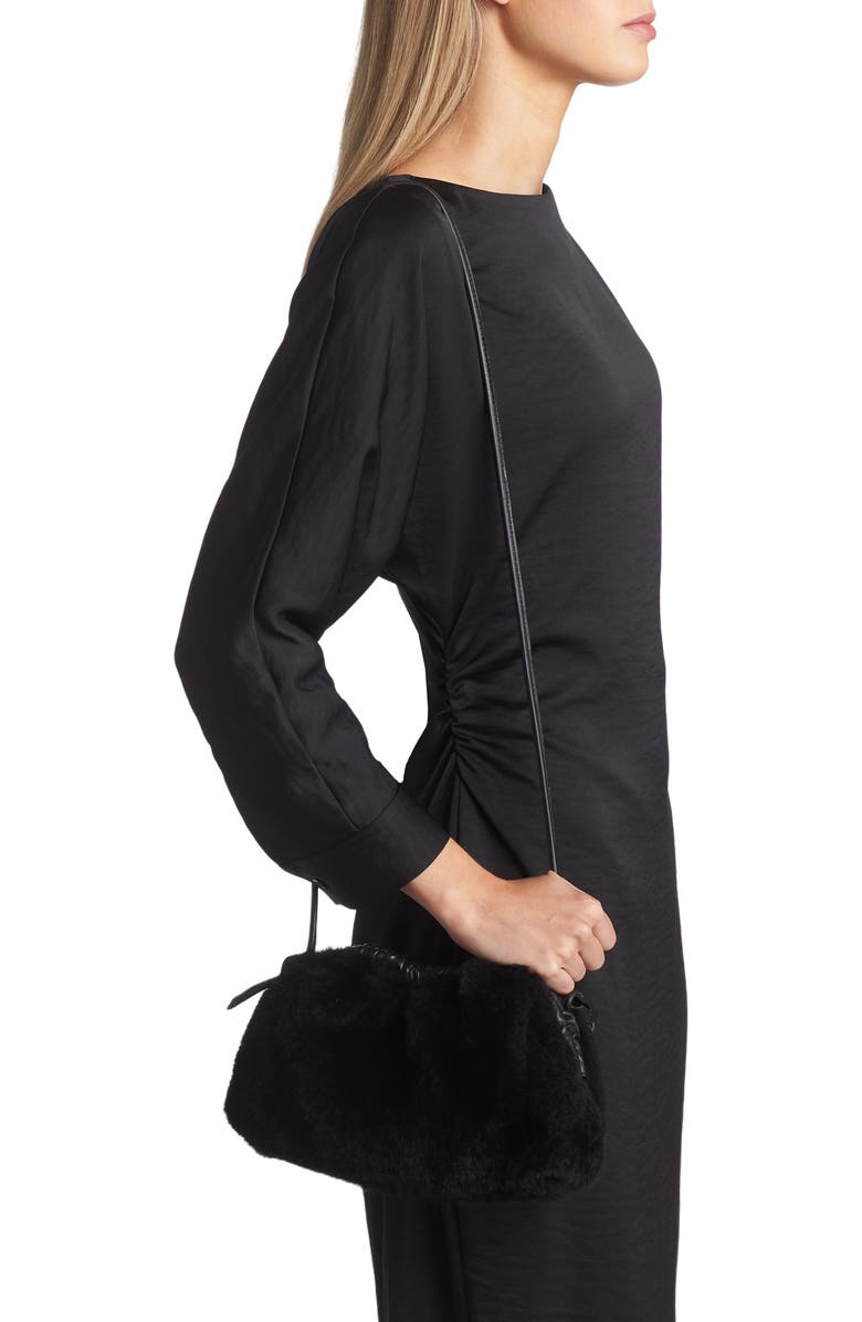 Mansur Gavriel Mini Cloud Genuine Shearling Clutch, Alternate, color,