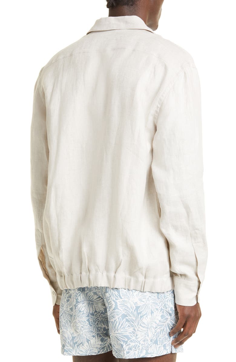 Eleventy Linen Overshirt, Alternate, color,