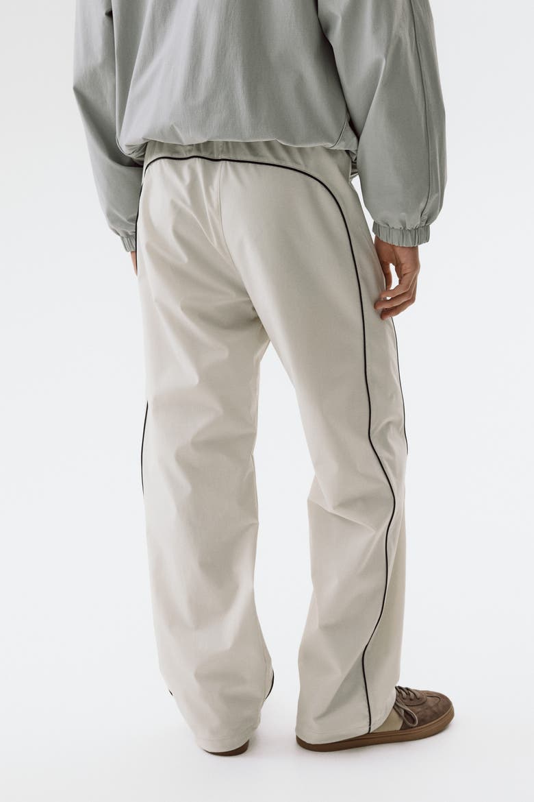 Relaxed Fit Track Pants, Alternate, color, Light beige