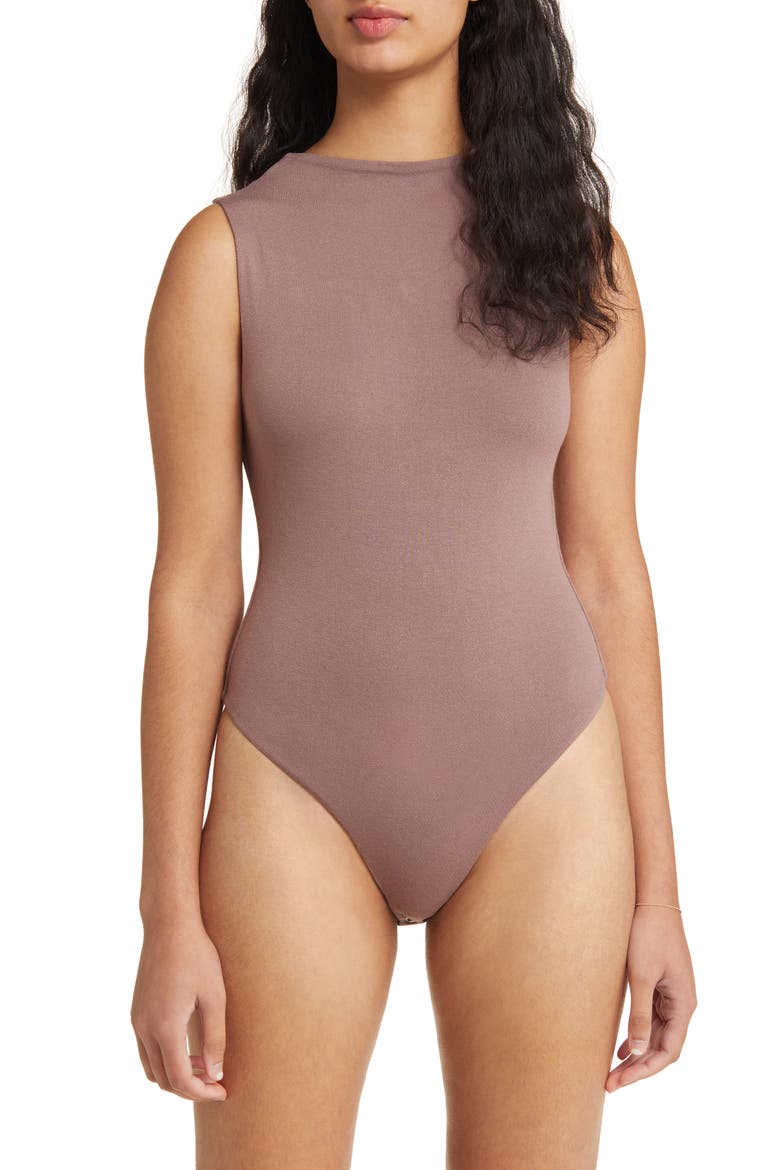 The NW Sleeveless Bodysuit, Alternate, color, TOFFEE