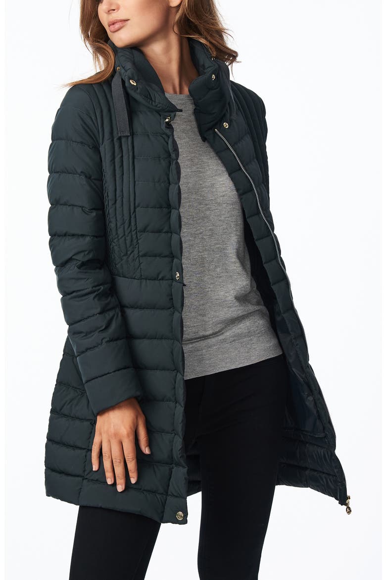 Down & PrimaLoft® Walker Jacket, Alternate, color, DARK JADE