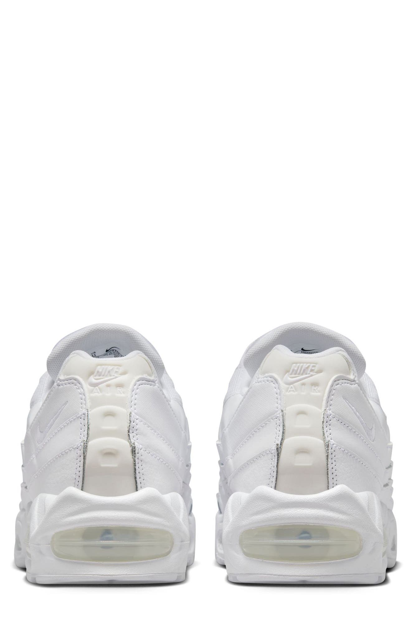 Air Max 95 Sneaker, Alternate, color, 100 WHITE/WHITE