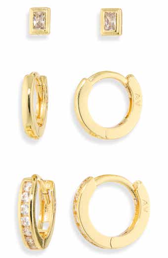 Pavé Trio Set of 3 Earrings
