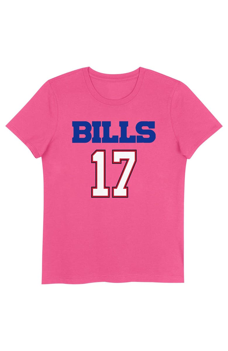 Nike Girls Youth Josh Allen Pink Buffalo Bills Player Name & Number T-Shirt, Alternate, color, Pink