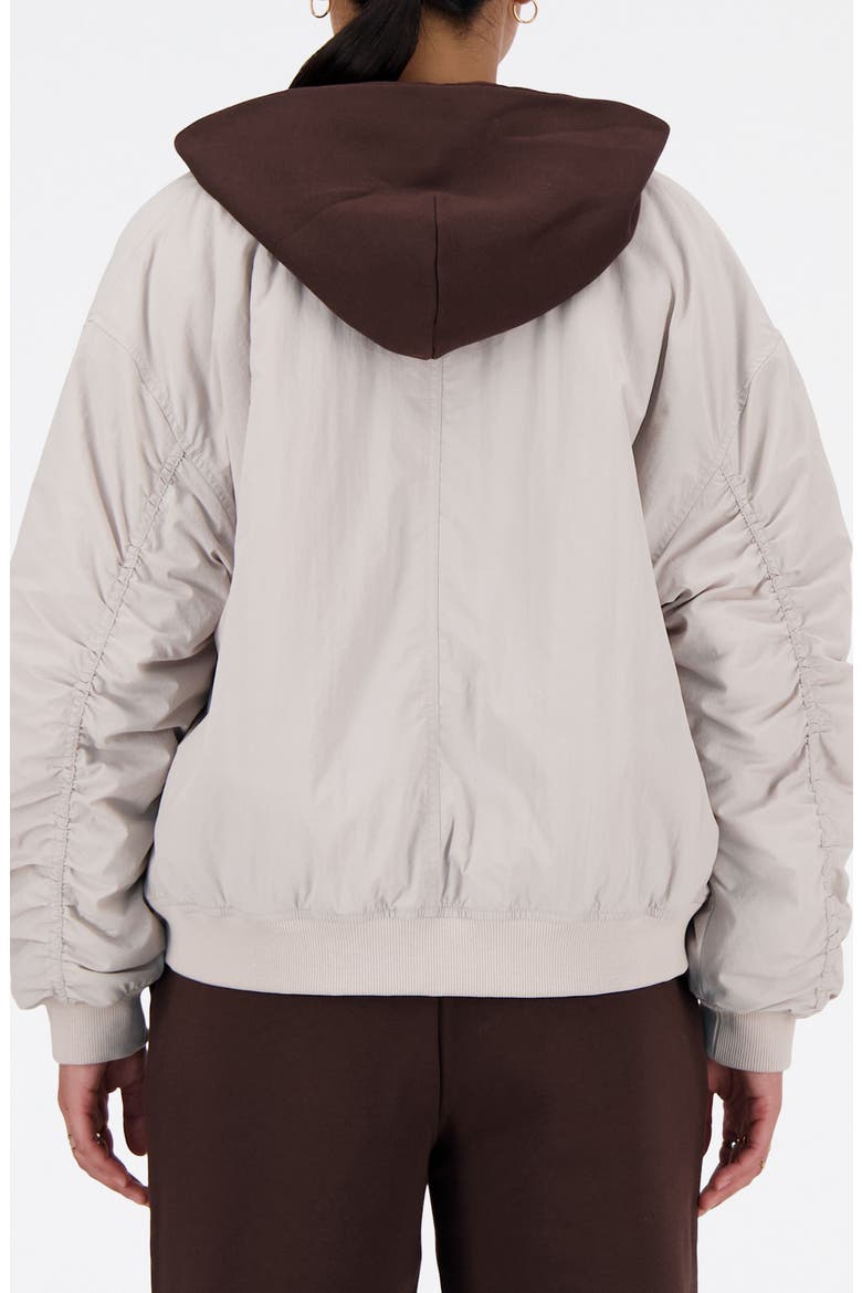 Linear Heritage Woven Bomber Jacket, Alternate, color, GREY