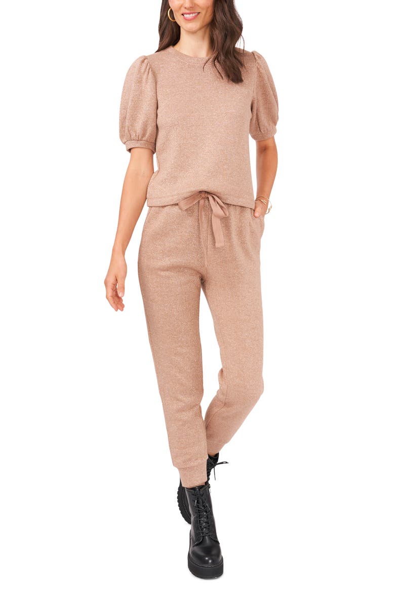 1.STATE Sparkle Joggers, Alternate, color, Caramel Cream