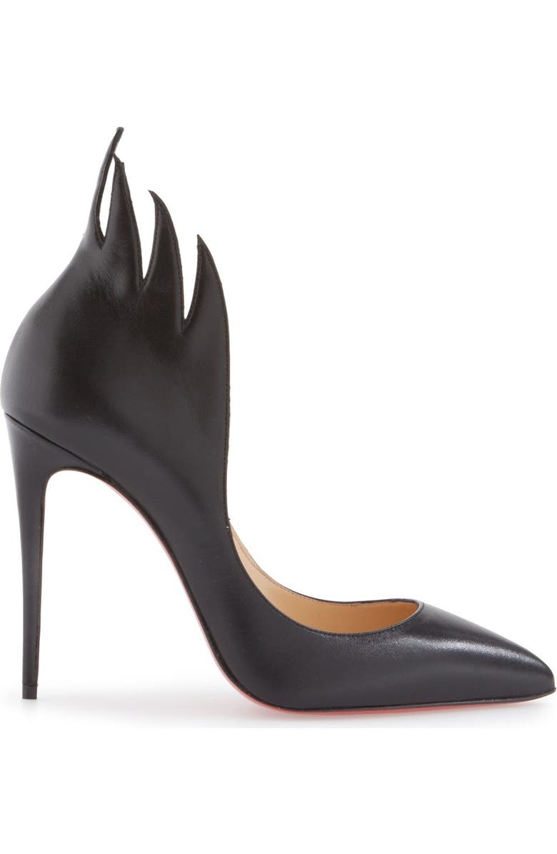 Christian Louboutin 'Victorina' Flame Topline Pointy Toe Pump, Alternate, color,