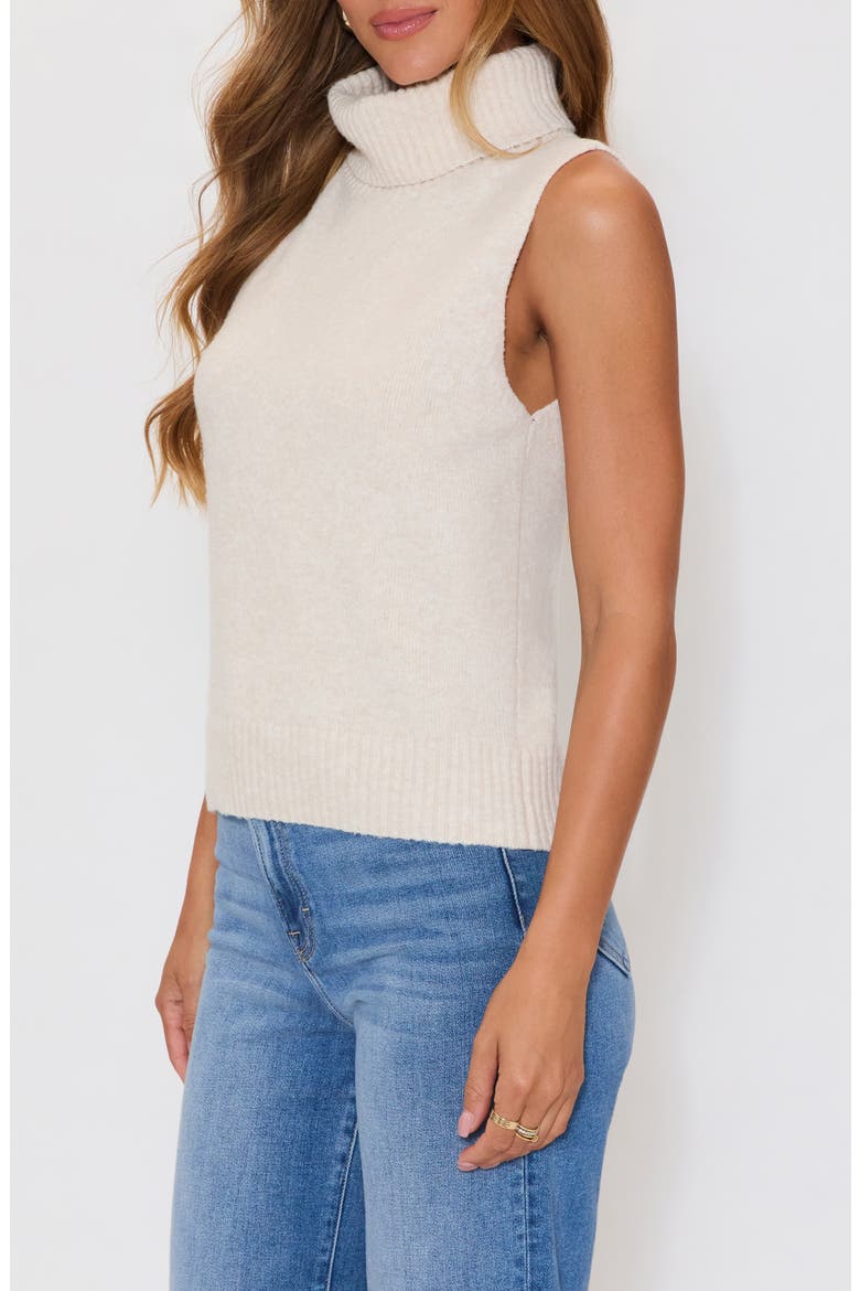 Luna Sleeveless Turtleneck Sweater, Alternate, color, CREAM