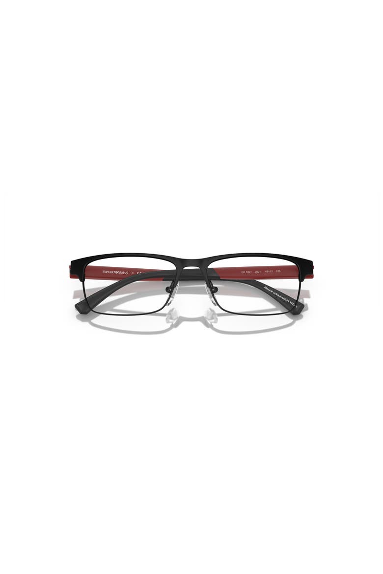 49mm Rectangle optical glasses, Alternate, color, Black